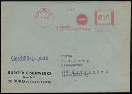 BURG (DILLKR)/ JUNO/ BURGER/ EISENWERKE GMBH 1948 (7.1.) Seltener AFS "Hochrechteck" = Firmen-Logo "Sonne" = Ofen-Herste - Unclassified