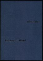 Wiesbaden 1994 Jubil.-Firmschenschrift "275 Jahre Verlag Breitkopf & Härtel" (Leipzig/Wiesbaden) Firmengeschichte Auf 52 - Música