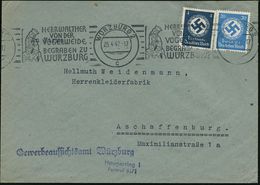 WÜRZBURG 2/ C/ HERR WALTHER/ VON DER/ VOGELWEIDE... 1942 (25.4.) BdMWSt = Walther Von Der Vogelweide (nach Buchmalerei)  - Music