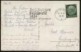 SALZBURG 2/ A/ Salzburger/ Festspiele/ 1.Aug.-8.Sept. 1939 (16.8.) Seltener MWSt Klar Auf S/w.-Foto-Ak: Salzburg, Bedarf - Music