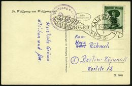 ÖSTERREICH 1955 (29.8.) FaWSt.: SALZBURG 1/2/SALZBURGER/FESTSPIELE Auf S/w.-Bedarfs-Ausl.-Ak.: Salzburg - Sowjetische Ra - Musique