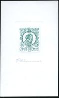 ÖSTERREICH 1922 "Franz Schubert", Stichtiefdruck-Essay, Ungez. Block In  G R ü N (Phase III Ohne Wertziffer) Ungummierte - Muziek