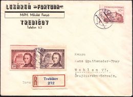 TSCHECHOSLOWAKEI 1949 (14.9.) "100. Todestag F. Chopin", Kompl. Satz, Oberrandstücke + Zusatzfrankat., Klar Gest. Ausl.- - Musique