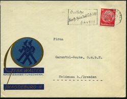 MAGDEBURG BPA7/ N/ Deutsche/ Bach-Händel-Schütz-/ Feier 1935 (Juni) MWSt Klar AUF Dekorat. Firmen-Reklamebf.: GEBR. WALT - Musique