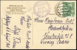 ÖSTERREICH 1910 (6.8.) SSt.: SALZBURG/GRUNDSTEINLEGUNG DES MOZARTHAUSES + Viol. HdN: MOZART-/FEIER/..1910 , Klar Gest. S - Musique