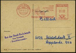 682 RUDOLSTADT/ Stadt/ Der Tanzfeste/ Der DDR/ Rat Der Stadt.. 1979 (6.11.) AFS = Heideckburg = Veranstaltungsort, War M - Baile