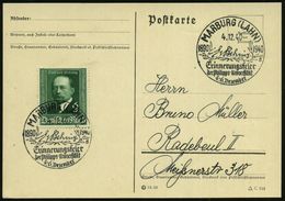 MARBURG (LAHN)/ E V Behrens/ D/ Erinnerungsfeier... 1940 (4.12.) SSt Mit UB "d" Auf EF 6 + 4 Pf. Emil V. Behring = Nobel - Premio Nobel