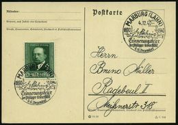 MARBURG (LAHN)/ E V Behrens/ D/ Erinnerungsfeier... 1940 (4.12.) SSt Mit UB "d" Auf EF 6 + 4 Pf. Emil V. Behring = Nobel - Nobelpreisträger