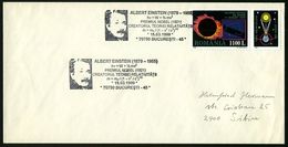 RUMÄNIEN 1999 (15.3.) SSt: 70750 BUCURESTI-45/ALBERT EINSTEIN (1879 - 1955)/..PREMIUL NOBEL/ CREATORUL TEOREI RELATIVITA - Nobelpreisträger