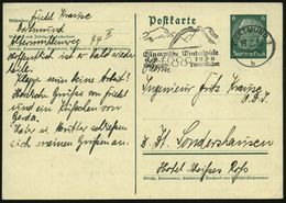 DORTMUND 1/ B/ Olymp.Winterspiele/ 6.-16.2. 1936 (Feb.) MWSt Aus Der Zeit Der Winterspiele! (Skispringer), Klar Gest. Be - Estate 1936: Berlino