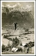 GARMISCH-PARTENKIRCHEN 2/ */ Olymp.Winterspiele/ 6.-16.2. 1936 (12.2.) MWSt (Skispringer) Auf Motivgleicher Foto-Ak: "Sp - Estate 1936: Berlino