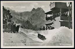 GARMISCH-PARTENKIRCHEN/ */ Olymp.Winterspiele/ 6.-16.2. 1936 (12.2.) MaWSt (Skispringer) Auf EF 6 + 4 Pf. Winterolympia  - Estate 1936: Berlino