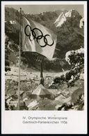 GARMISCH-PARTENKIRCHEN/ */ Olympische Winterspiele/ 6.-16.2. 1936 (13.2.) MaWSt. (Skispringer) Auf EF 6 + 4 Pf. Winter-O - Sommer 1936: Berlin