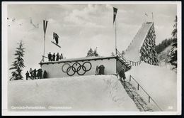 GARMISCH-PARTENKIRCHEN 2/ */ Olympische Winterspiele/ 6.-16.2. 1936 (17.2.) MWSt (Skispringer) Auf .EF 6 + 4 Pf. Winter- - Estate 1936: Berlino