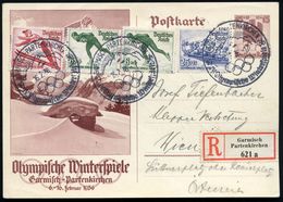 GARMISCH-PARTENKIRCHEN/ IV.Olympische Winterspiele 1936 (6.2.) SSt Vom Finaltag Auf Passender Sonder-P. 15 + 10 Pf. Olym - Ete 1936: Berlin