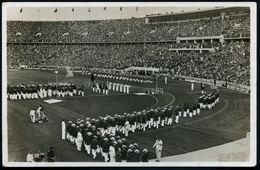 BERLIN NW 7/ As 1936 (5.8.) 2K-Steg Auf EF 6 + 4 Pf. Olympiade Fußball (Mi.611 EF, Minim. Randstockig) Amtl. S/w.-Foto-A - Zomer 1936: Berlijn