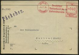 BERLIN-/ CHARLOTTENBURG 2/ Deutscher/ Reichsbund Für/ Leibesübungen 1934 (4.7.) Seltener AFS 040 Pf. = Nationales Olymp. - Summer 1936: Berlin