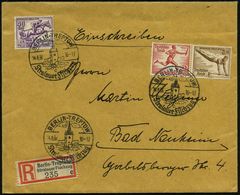 BERLIN-TREPTOW/ C/ Stralauer Fischzug 1936 (14.8.) SSt (Kirchturm) = Volksfest Zur Olympiade 3x Auf Olympia-Frankatur Zu - Ete 1936: Berlin