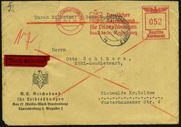 BERLIN-CHARLOTTENBURG 9/ Deutscher/ Reichsbund/ Für Leibesübungen/ Gau III Berlin-Brandenburg 1939 (20.5.) Seltener AFS  - Ete 1936: Berlin