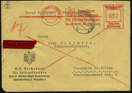 BERLIN-CHARLOTTENBURG 9/ Deutscher/ Reichsbund/ Für Leibesübungen/ Gau III Berlin-Brandenburg 1939 (20.5.) Seltener AFS  - Summer 1936: Berlin