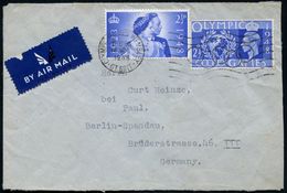 GROSSBRITANNIEN 1948 (14.8.) MWSt.: OLYMPIC GAMES WEMBLEY/GT.BRIT. (Olymp. Ringe) A. Olympia 2 1/2 D. (Mi.237 U.a.) Ausl - Estate 1948: Londra