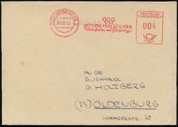 (13a) NÜRNBERG 2/ OLYMPIA VERLAG GMBH... 1951 (1.11.) Seltener AFS Mit Olymp. Ringen , Bedarfs-Vorderseite (Dü.E-23CG) - - Sommer 1952: Helsinki