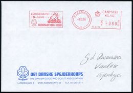 DÄNEMARK 1979 (5.12.) AFS: KÖBENHAVN/5/PB.4334/..LANDSLOTTERI 1980 (Scouts Um Lagerfeuer/Lilie) Entspr.Vordr.Bf - - Brieven En Documenten