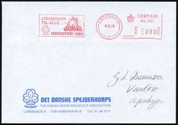 DÄNEMARK 1979 (5.12.) AFS: KÖBENHAVN/5/PB.4334/..LANDSLOTTERI 1980 (Scouts Um Lagerfeuer/Lilie) Entspr.Vordr.Bf - - Briefe U. Dokumente