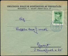 UNGARN 1939 (30.7.) 6 F. "I. PAX-TING", Grün, EF +  B L A U E R   SSt.: I. PAX TING/E/GÖDÖLLÖ (= 1. Friedens-Jamboree),  - Brieven En Documenten