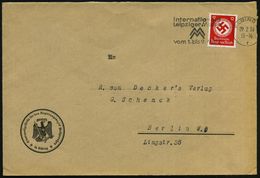 ELBING 2/ F/ Internat./ Leipziger Messe/ MM/ Vom 1.bis 9.März 1936 (29.2.) MWSt (Ort Rechts Nicht Ganz Voll) EF 12 Pf. B - Police - Gendarmerie