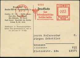 BERLIN NW/ 40/ BNSDJ/ Bund/ Nationalsozialistischer/ Deutscher Juristen.. 1934 (20.9.) AFS= NS-Justiz-Logo Mit Hakenkreu - Polizia – Gendarmeria