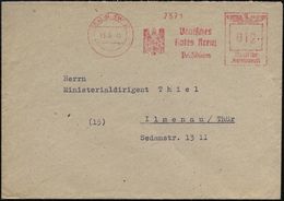 BERLIN SW 61/ Deutsches/ Rotes Kreuz/ Präsidium 1944 (3.5.) AFS = NS-Rotkreuz-Adler , Inl.-Bf. (Dü.E-5CGh) - - Rotes Kreuz