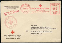 (1) BERLIN-DAHLEM/ DEUTSCHES ROTES KREUZ/ LND.BERLIN.. 1962 (28.9.) AFS In 000 + Viol. 2: Kriegsgefangenenpost/ Gebühren - Red Cross