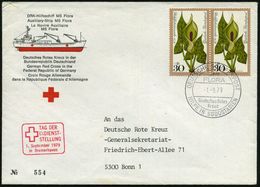 B.R.D. 1979 (1.9.) 2K-BPA: DEUTSCHE SCHIFFSPOST/MS/FLORA/Deutsches Rotes/Kreuz/HILFE IN SÜDOSTASIEN (a-07) + Roter HdN:  - Croce Rossa