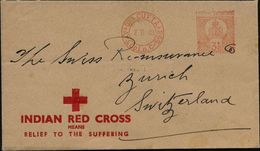 INDIEN 1948 (7.2.) AFS. 3 1/2 D.: CALCUTTA/AY & Co. Ld. C-558 , Übersee-Reklame-Bf.: INDIAN RED CROSS.. - - Red Cross