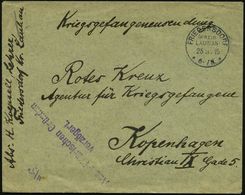 FRIEDERSDORF/ (KREIS/ LAUBAN)/ ** 1915 (25.11.) 1K + Viol. 1L: Aus Militärischen Gründen/verzögert = Zensur! , Portofrei - Croix-Rouge