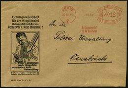 BERLIN NW/ 7/ Berufsgenossenschaft/ Für Den Einzelhandel 1933 (20.12.) AFs Auf Anti-Unfall-Reklame-Bf.: Verletzungen Dur - Médecine