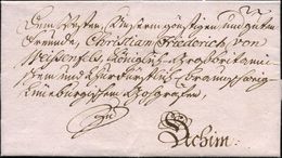 Stade 1756 (15.11.) Dienstbf. An Christian Friedr. V.Weißenfels In Achim + Inhalt: Bekanntgabe D. Einsetzung D. "Doctori - Medicina