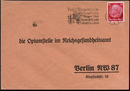 BAD MERGENTHEIM/ *1*/ D.Heilbad Für/ Magen-Leber/ Darm-Fettsucht.. 1936 (29.2.) MWSt = Kreuzritter Zu Pferd (im Gebet) A - Medicine