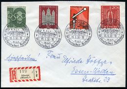 (21a) MÜNSTER/ HINC TOTI PAX INSONAT ORBI/ 1648/ 59.Deutscher Ärztetag 1956 (23.9.) SSt Mit Latein Text = Alt-Münster Zu - Medicine