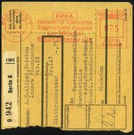 BERLIN W 7/ ERKA/ ERKAMETER-TONOMETER/ Diagnostische Apparate/ Seit 50 Jahren/ Richard Kallmeyer & Co 1943 (22.11.) AFS  - Médecine