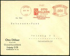 LEIPZIG/ O28/ OTTO/ DILLNER/ GMBH/ Spezialfabrik Für/ Chirurgische U. Hygienische/ Gummiwaren 1930 (Aug.) AFS (Monogr.-L - Médecine