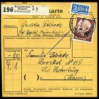 (23) NEUENKIRCHEN - H O S P I T A L / über/ BREMEN-VEGESACK 1955 (14.11.) 2K-Steg (rechts Undeutl.) + Schw. Selbstbucher - Medicina