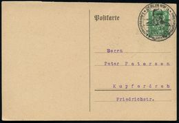 BERLIN NW6/ I.Jnternationaler Kongress Für Sexualforschung/ KRAFFT-EBING 1926 (25.10.) Sehr Seltener U. Gesuchter SSt =  - Médecine