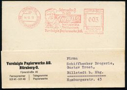 NÜRNBERG/ 30/ DSDR/ ..Schnupfen?/ Da Hilft/ Tempo/ Das Hygienische/ Taschentuch.. 1937 (14.10.) AFS (= Niesender Mann) F - Malattie