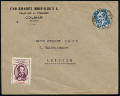 FRANKREICH 1927 (4.1.) 1,50 F. L. Pasteur, EF + TBC-Spendenmarke 1926 Mit Tbc-Doppelkreuzen Und Dr. Laennec , Firmen-Aus - Malattie