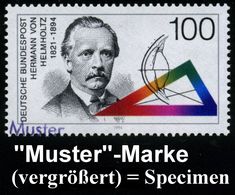 B.R.D. 1994 (Sept.) 100 Pf. "100. Geburtstag Hermann V. Helmholtz" = Augenforscher, Physiologe, Mathematiker, Mediziner, - Disease
