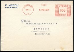 DARMSTADT/ 2/ E.MERCK 1934 (10.10.) AFS Auf Firmen-Bf.: E. MERCK (Dü.E-2CEh) - - Pharmazie