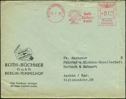 BERLIN-TEMPELHOF 1/ Gut Rasiert-/ Gut Gelaunt!/ Roth-/ Büchner/ GmbH 1939 (29.7.) AFS = Nass-Rasierapparat (kleines Werb - Pharmacie