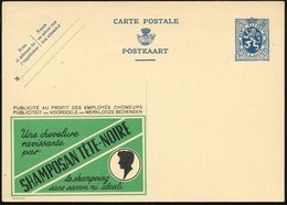BELGIEN 1933 50 C. Reklame-P. Löwe, Blau: SHAMPOSAN TETE-NOIRE.. (Logo Schwarzkopf) Ungebr. (Mi.P 149 B) - - Pharmacie